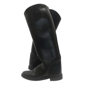 Biltrite‎ Womens Equestrian Black Leather Tall Riding Boots Sz 5 1/2